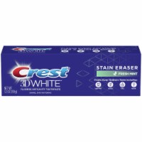 Crest 3D White Stain Eraser Whitening Toothpaste Fresh Mint Perspective: Main