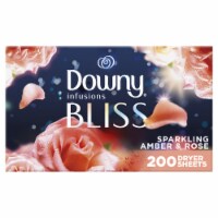 Downy Infusions Bliss Sparkling Amber Fabric Softener Dryer Sheets Perspective: Main