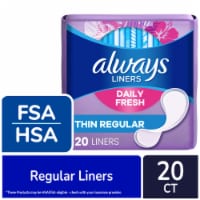 Always Thin No Feel Protection Regular Absorbency Unscented Daily Liners