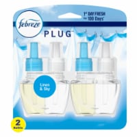 Febreze Fade Defy PLUG Linen & Sky Scent Oil Air Freshener Dual Refill