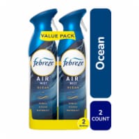 Febreze Ocean Scent Odor-Fighting Air Freshener Aerosol Can Twin Pack Perspective: Main
