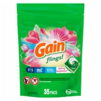 Gain Flings Spring Daydream Scent Liquid Laundry Detergent Soap Pacs Perspective: Main