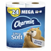 Charmin Ultra Soft Toilet Paper Tissue Mega Rolls Perspective: Main