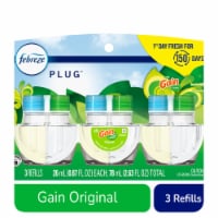 Febreze Gain Original Scent Odor-Eliminating Fade Defy PLUG Air Freshener Oil Refills