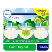 Febreze Plug In Air Freshener Odor-Fighting Scented Oil Refill Gain Scent Refills Perspective: Main