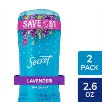 Secret Fresh Refreshing Lavender Clear Gel and Deodorant