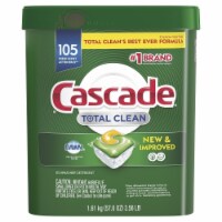 Cascade Total Clean ActionPacs, Dishwasher Detergent, Fresh Scent (105 Count)