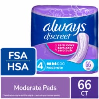 Always Discreet Moderate Size 4 Incontinence and Postpartum Pads