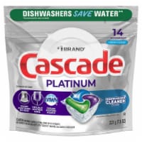 Cascade Platinum ActionPacs + Dishwasher Cleaner Fresh Scent Dishwasher Detergent Pods