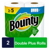 Bounty Double Plus Select-A-Size White Paper Towel Rolls
