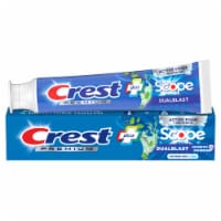 Crest Intense Mint Flavor Premium Plus Scope Dual Blast Toothpaste Perspective: Main