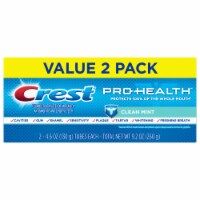 Crest Pro-Health Toothpaste Smooth Formula Clean Mint Paste Twin Pack