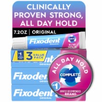 Fixodent Original Secure Denture Adhesive Triple Pack Perspective: Main