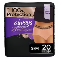 Always Discreet Boutique Incontinence Small/Medium Underwear, 20 ct -  Smith's Food and Drug