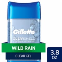  Gillette Antiperspirant and Deodorant for Men, Clear Gel, Wild  Rain Scent, 3.8 oz : Beauty & Personal Care