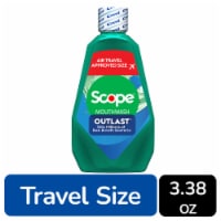 Crest® Scope outlast Anticavity Fluroide Travel Size Mint Mouthwash