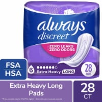 Always Discreet Adult Incontinence Pads for Women Extra Heavy Absorbency Long Length