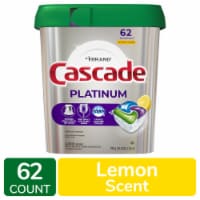Cascade Platinum ActionPacs Lemon Scent Dishwasher Detergent Pods
