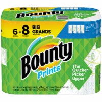 Bounty Prints Select-A-Size Big Roll Paper Towels Perspective: Main