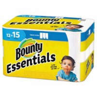 Procter & Gamble PGC75720 Bounty Essentials Select Size Paper Towels, White - Pack of 12