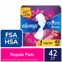 Always Radiant FlexFoam Pads with Wings Regular Absorbency Size 1 Scented Perspective: Main