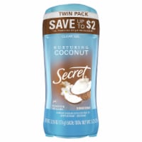 Secret® Women Fresh Clear Gel Antiperspirant and Deodorant Stick Coconut Scent 2-Pack Perspective: Main