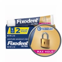 Fixodent Ultra Max Hold Secure Denture Adhesive 2.2oz Twin Pack Perspective: Main