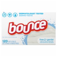 Bounce Free & Gentle Unscented Fabric Softener Dryer Sheets