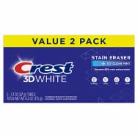 Crest 3D White Icy Clean Mint Stain Eraser Teeth Whitening Toothpaste Value Pack