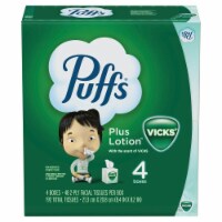 Puffs Plus Lotion Cube with the Scent of Vick's Facial Tissues Perspective: Main