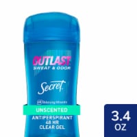 Secret Outlast Unscented Clear Gel Antiperspirant Deodorant