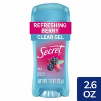 Secret Fresh Women's Antiperspirant Deodorant Clear Gel Berry, 2.6oz