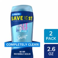 Secret Outlast Completely Clean Invisible Solid Antiperspirant Deodorant