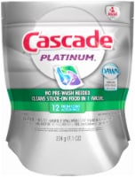Cascade® Platinum™ ActionPacs™ Dishwasher Detergent Fresh Scent 12 Count Perspective: Main