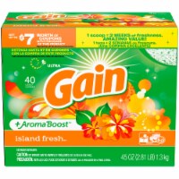 Gain Ultra plus AromaBoost Island Fresh Power Liquid Laundry Detergent Perspective: Main