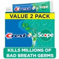 Crest + Scope Minty Fresh Complete Whitening Toothpaste Value Pack