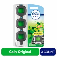 Febreze Car Odor-Fighting Car Freshener Vent Clip Gain Original Scent Car Vent Clip Perspective: Main