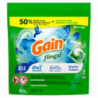 Gain Flings Blissful Breeze Laundry Detergent Pods Perspective: Main