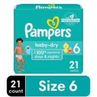 Pampers Baby Dry Baby Diapers Size 6 (35+ lbs), 21 count - Kroger