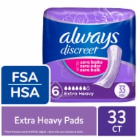 Always Discreet Adult Incontinence Pads for Women Extra Heavy Absorbency Regular Length
