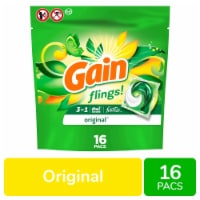 Gain Flings Original Liquid Laundry Detergent Soap Pacs