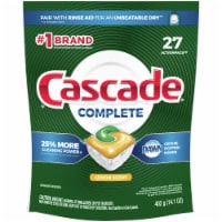 Cascade® Complete Lemon Scent Dishwasher Detergent ActionPacs Perspective: Main