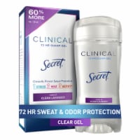 Secret Clinical Strength Clear Gel Antiperspirant and Deodorant for Women, Clean Lavender Perspective: Main