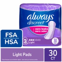 Always Discreet Adult Incontinence Pads for Women Light Absorbency Regular Length