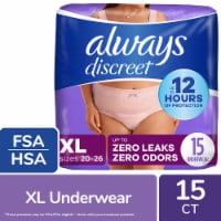Always Discreet Adult Incontinence & Postpartum Underwear for Women Maximum XL Perspective: Main