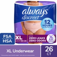 Always Discreet Adult Incontinence & Postpartum Underwear for Women Maximum XL Perspective: Main