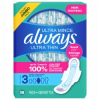 Always® Ultra Thin Size 3 Extra Long Unscented Super Pads with Flexi-Wings™