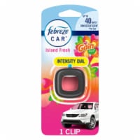 Febreze Island Fresh Car Odor-Eliminating Air Freshener Vent Clip with Gain Scent Perspective: Main