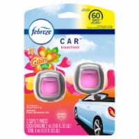 Febreze Car Odor-Eliminating Gain Island Fresh Scent Car Air Freshener Vent Clip Perspective: Main
