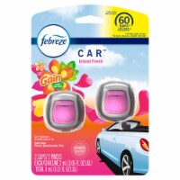 Febreze Car Odor-Eliminating Gain Island Fresh Scent Car Air Freshener Vent Clip Perspective: Main
